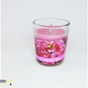 נר ריחני ורדים בכוסית www.choo-se.co.il