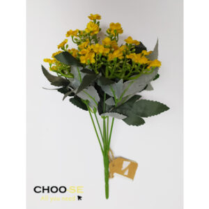 פרח מלאכותי הילה צהוב www.choo-se.co.il